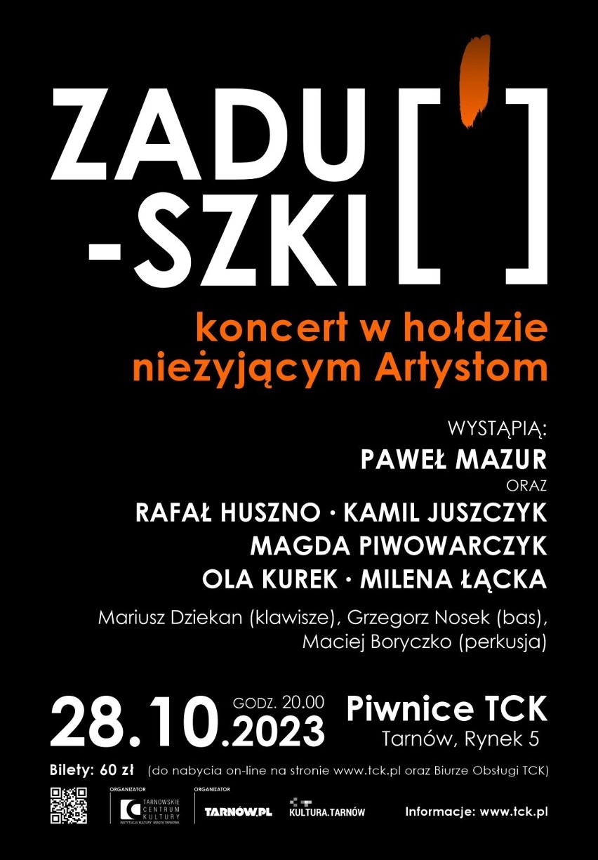 Tarnowskie Centrum Kultury zaprasza w sobotę (28...