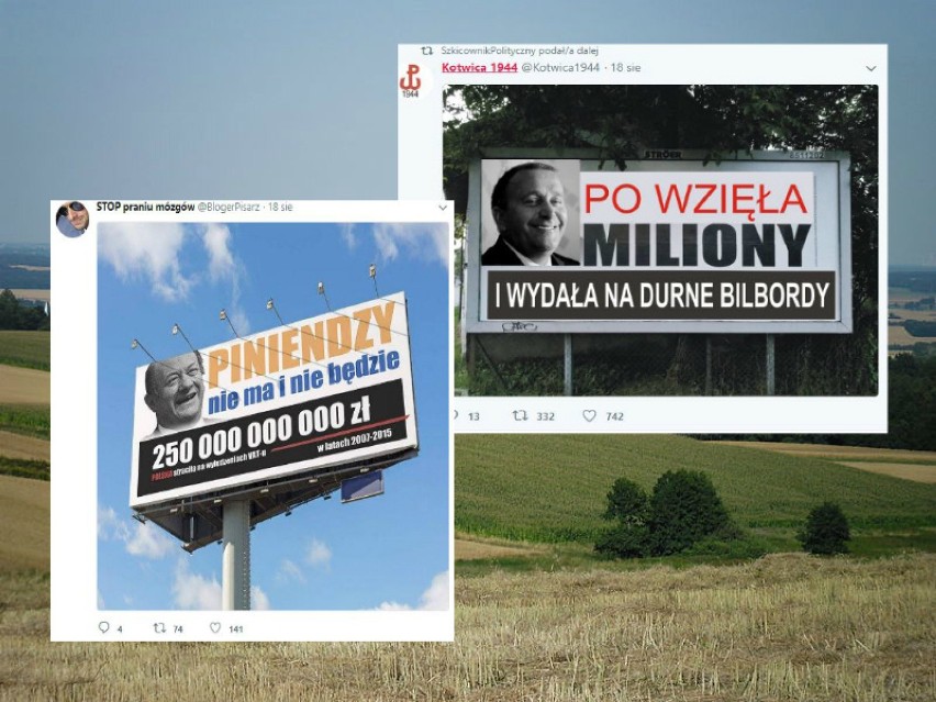 „PiS wziął miliony” - billboardy kampanii PO robią furorę w Internecie [MEMY]. Internauci są bezlitośni!