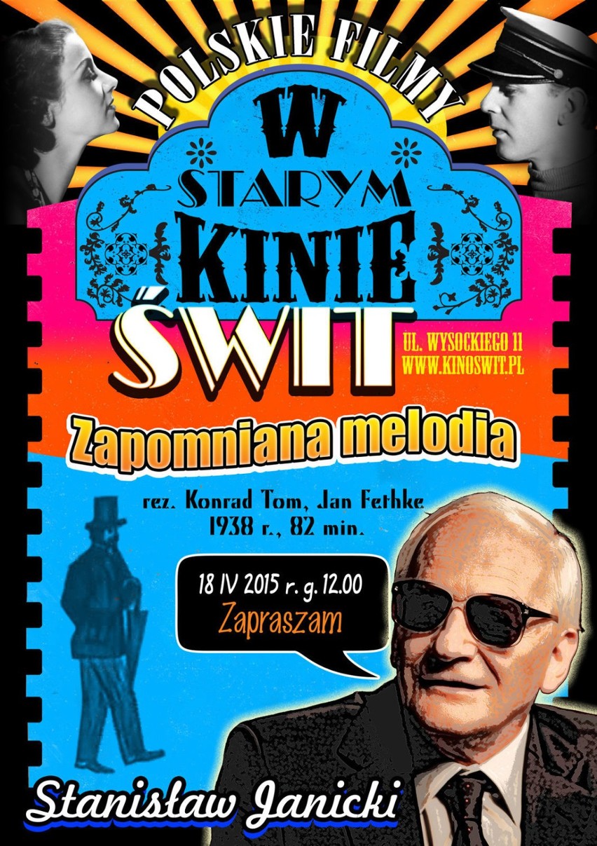 Stare kino z prelekcją Stanisława Janickiego w kinie w Świt