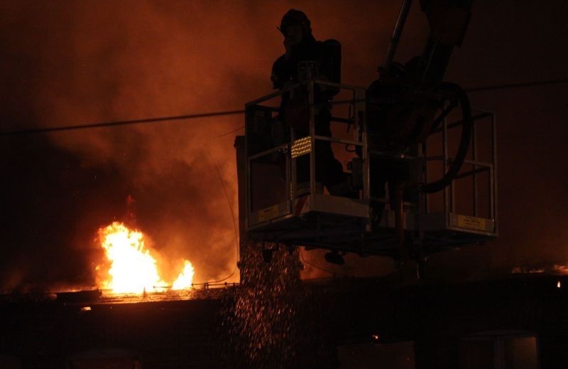Pożar Zajezdni Tramwajów Konnych w Oliwie