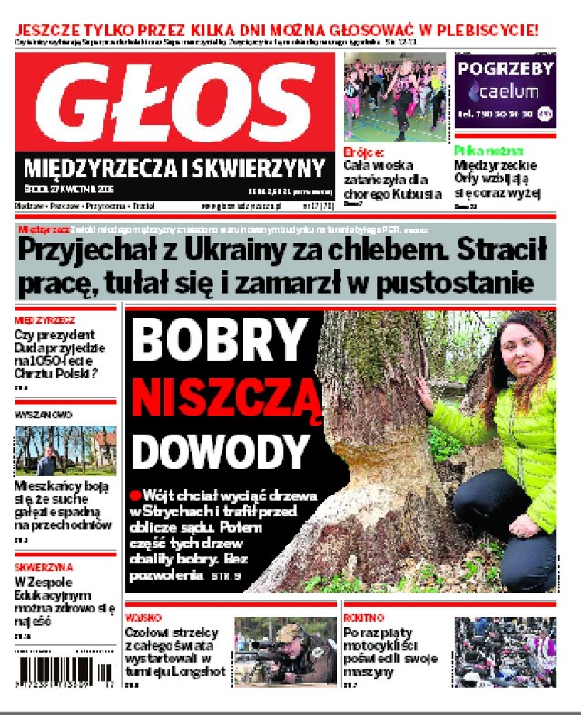 "Głos" dostępny jest w kioskach i sklepach na terenie powiatu międzyrzeckiego.