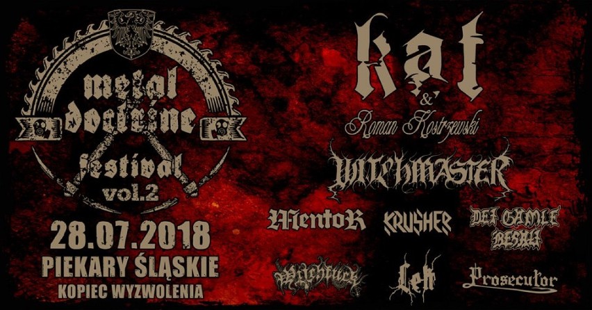 Metal Doctrine Festival - przeciw są proboszczowie i wojewoda. Czy KAT zagra pod Kopcem Wyzwolenia? [SONDA]