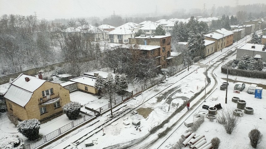 Śnieżyca opanowała Sosnowiec, Czeladź, Będzin i Dąbrowę...