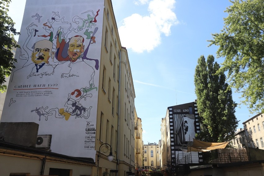 Nowy mural powstał w podwórku łódzkiej kamienicy