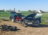 Wypadek w Ojrzanowie na terenie powiatu żnińskiego. Wstępnie: Bo nie ustąpił pierwszeństwa [zdjęcia] 