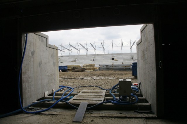 Stadion Widzewa w maju już z murawą