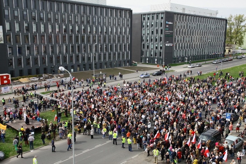 Manifestacja kobiet w Łodzi
