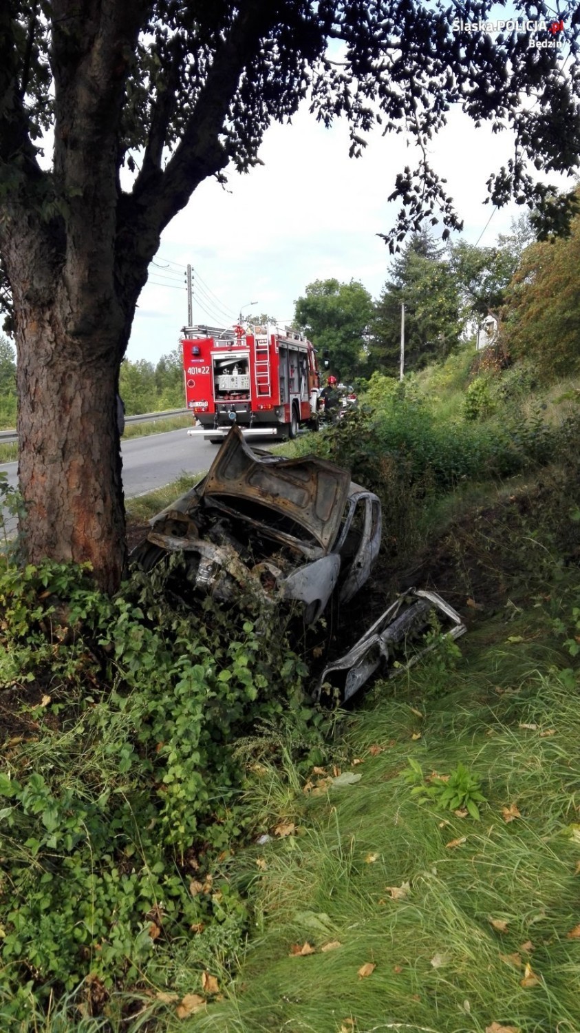 Wypadek w Strzyżowicach [WYPADEK]. Samochód uderzył w drzewo, zginął kierowca