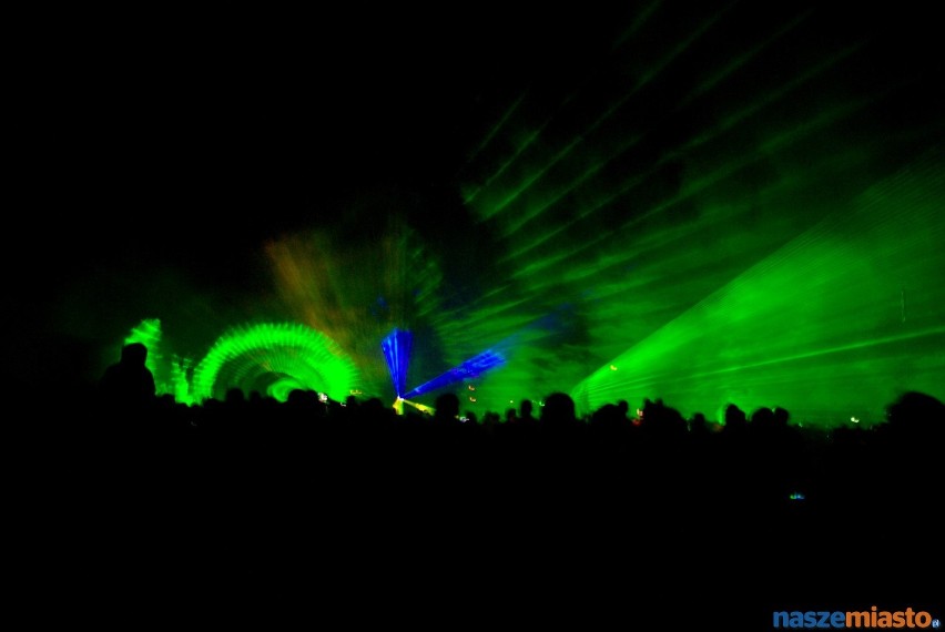 Pokaz laserowy w Osiecznej w ramach Dni Osiecznej 2013.