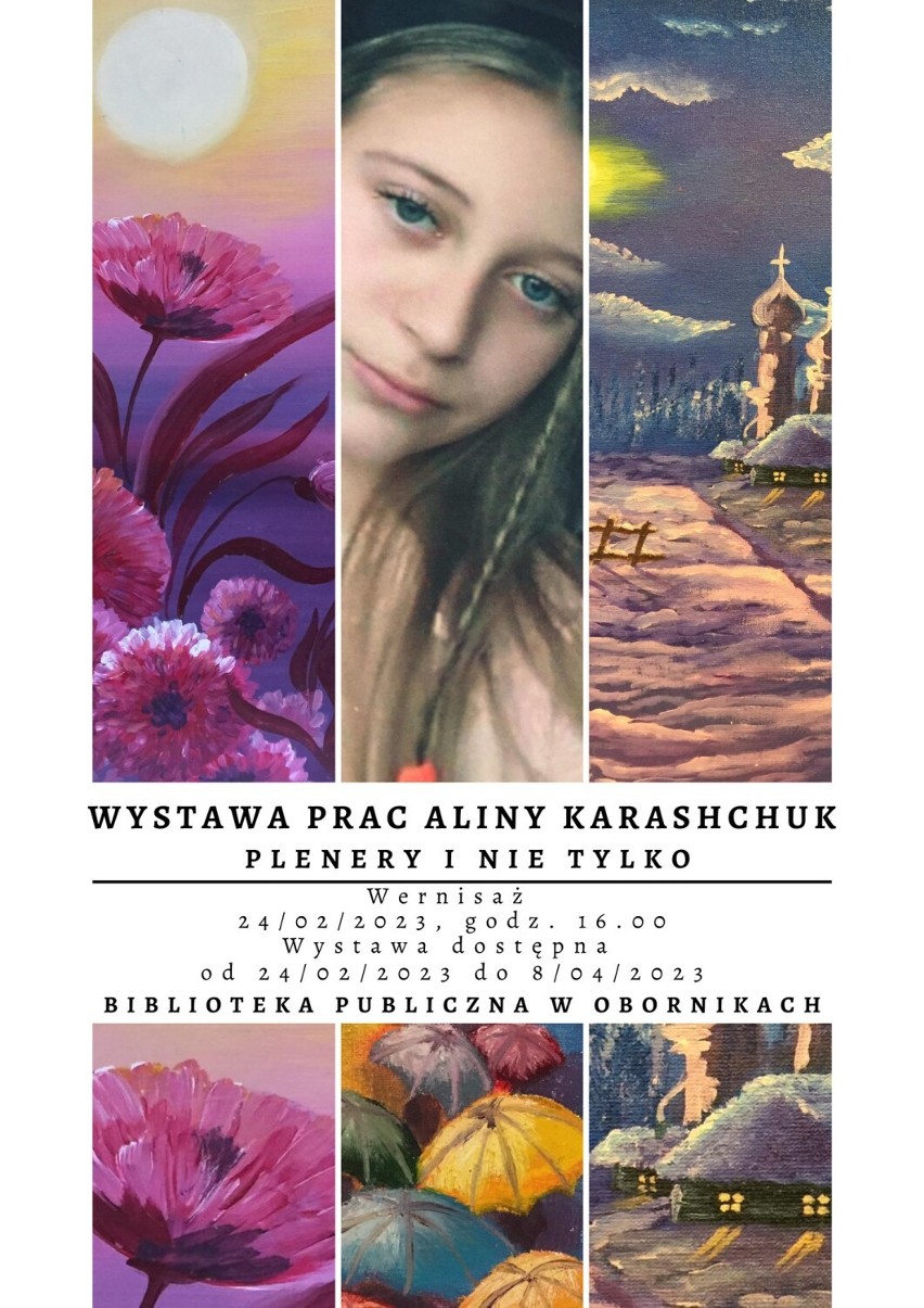 Wernisaż prac młodej artystki z Ukrainy, Aliny Karashchuk [ZAPOWIEDŹ WYDARZENIA]