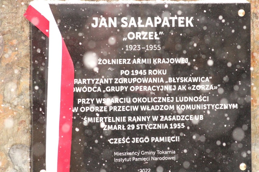 Odsłonięcie pomnika Jana Sałapatka w Bogdanówce