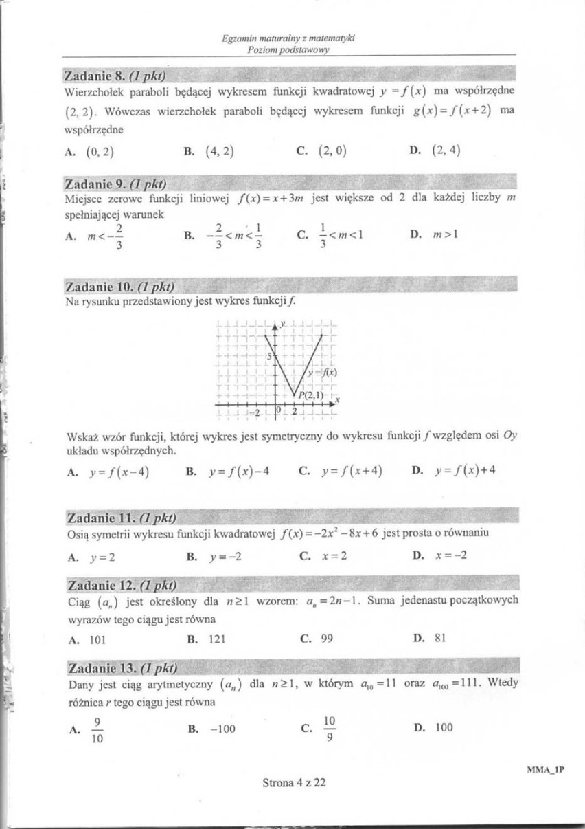 Matura poprawkowa 2015 z matematyki 25 sierpnia [arkusze, odpowiedzi]