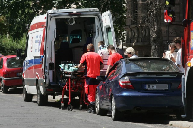 Wypadek na ulicy Rataja w Legnicy