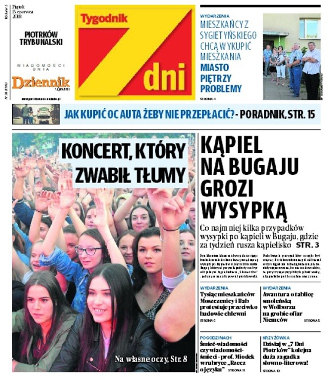 Tygodnik "7 Dni Piotrków" 15 czerwca 2018. O czym w najnowszym numerze tygodnika?