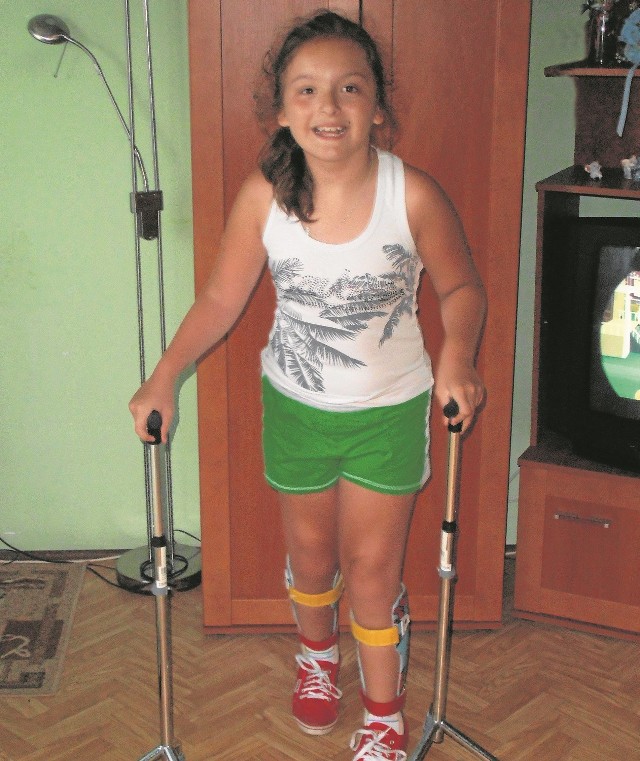 Dziewięcioletnia Paulina Garczyńska cierpi na dziecięce porażenie mózgowe