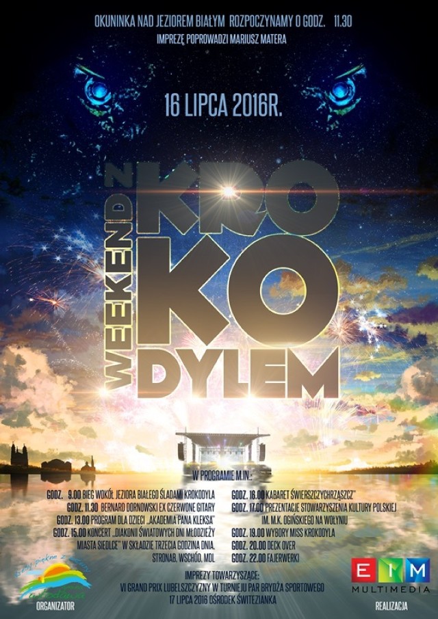 Weekend z Krokodylem - Okuninka nad Jeziorem Białym - 16 lipca - Start godz. 11.30