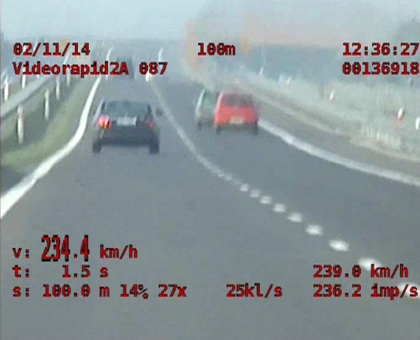 Kierowca jechał na S3 jechał 234 km/h