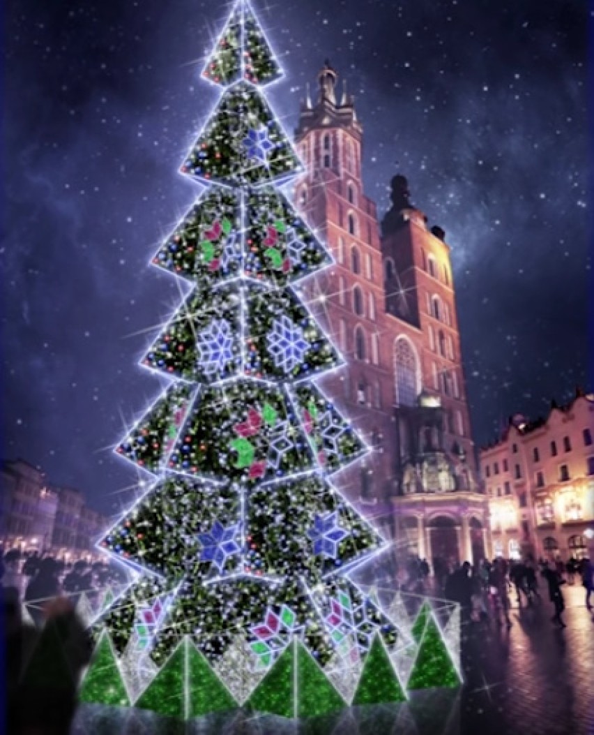 Świąteczne ozdoby na ulicach Krakowa [WIZUALIZACJE]