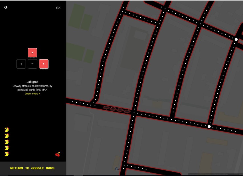 Ms. Pacman na ulicach Warszawy? Google udostępnia popularną...