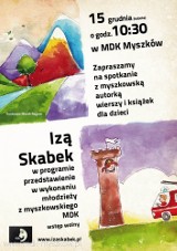 Iza Skabek zaprasza dzieci na spotkanie i przedstawienie