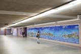 Mozaika na Metro Politechnika. Tak wygląda ręcznie malowana Warszawa [ZDJĘCIA]