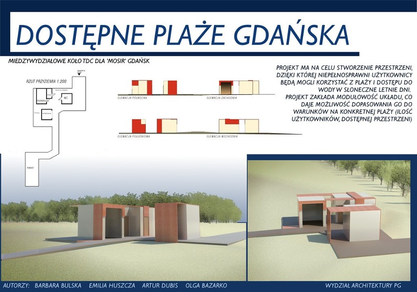 Plaże w Gdańsku: Studenci z Politechniki Gdańskiej usuną bariery architektoniczne? [WIZUALIZACJE]