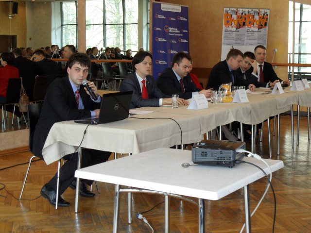 Debata o budżecie obywatelskim w Tarnowskich Górach, która odbyła się na początku kwietnia