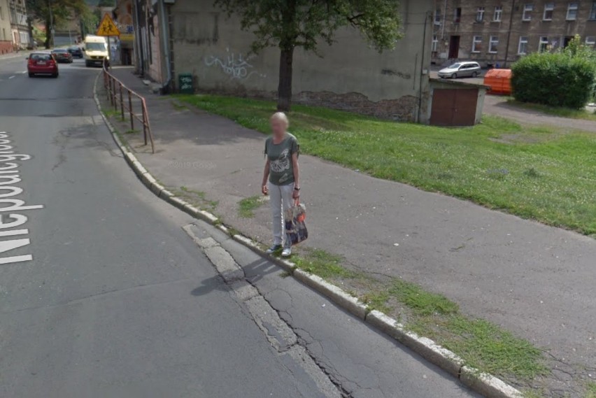 Google Street View na Podgórzu w Wałbrzychu