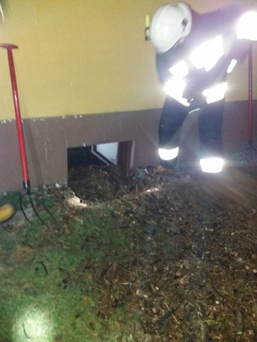 Strażacy z Żor gasili pożar piwnicy przy ul. Wiosennej - na miejscu działały trzy jednostki OSP