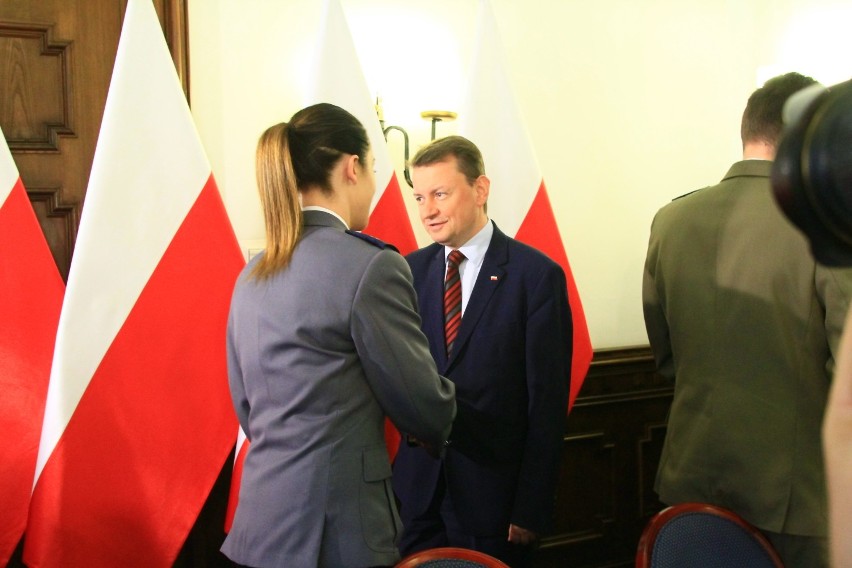 Mariusz Błaszczak w Łodzi. Minister spraw wewnętrznych w...