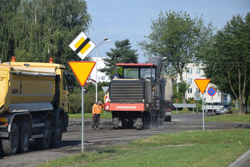 Ruszyła budowa ronda w Sieradzu. Są utrudnienia w ruchu