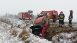 Powiat nowotomyski: Sypnęło śniegiem i wypadkami [ZDJĘCIA]