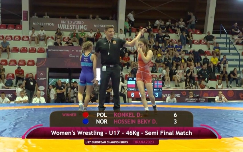 Dominika Konkel z GKS Cartusia Kartuzy zdobyła srebrny medal...
