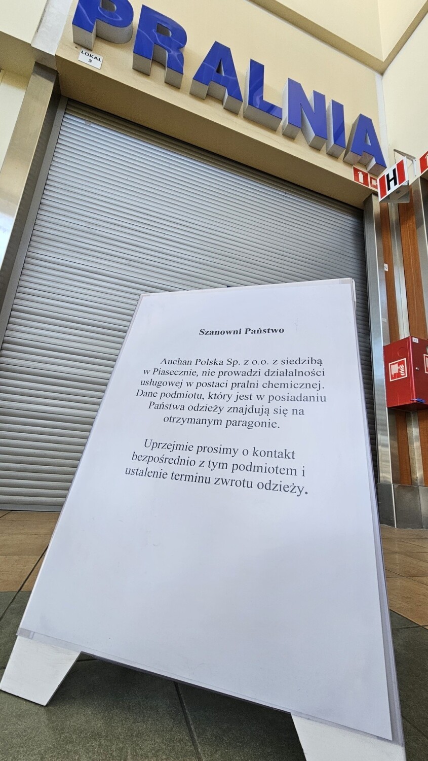 Pralnia przy ulicy Radomskiej w Kielcach wciąż pozostaje zamknięta. Sytuacja jest patowa! Co na to Miejski Rzecznik Konsumentów?