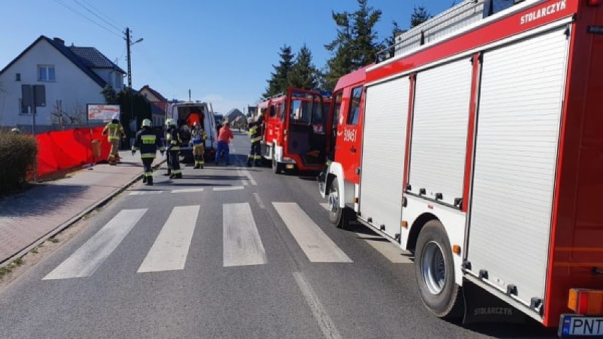 Gmina Zbąszyń: Poważny wypadek z udziałem motorowerzysty. Lądował śmigłowiec LPR [ZDJĘCIA]