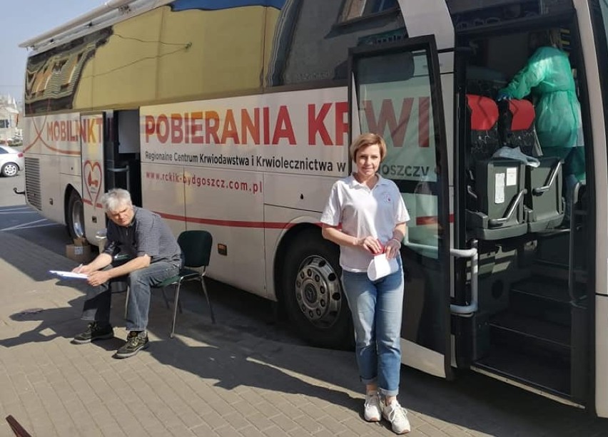 Fotorelacja z akcji poboru krwi w Rogowie 28.03.2020