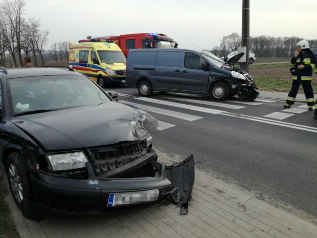 Wypadek w Żegocinie pod Kaliszem. Jedna osoba została ranna