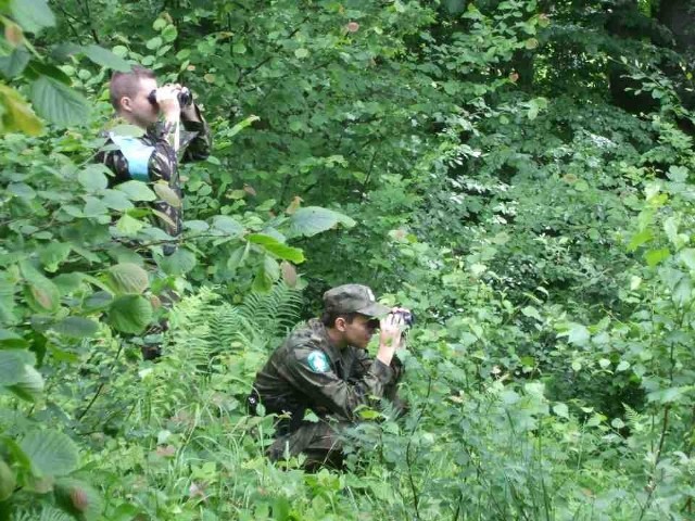 Wspólny patrol na zielonej granicy funkcjonariuszy z Polski i z Rumunii - PSG Krościenko