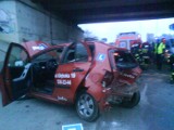 Wypadek na Witosa: Samochód rozbił "elkę" (materiał Dziennikarza Obywatelskiego)