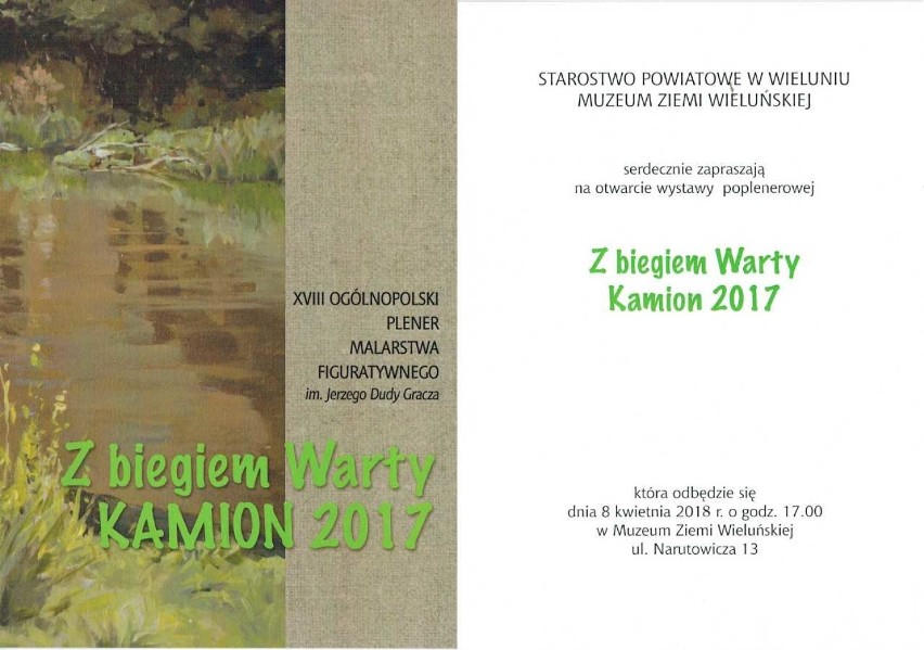Poplenerowa wystawa  „Z Biegiem Warty Kamion 2017” już 8 kwietnia w wieluńskim muzeum