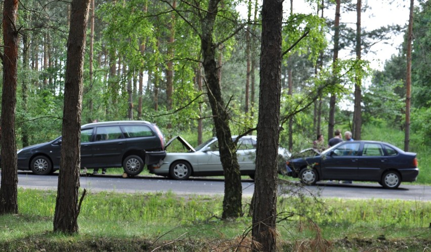 Wypadek w Dzikowie fot. Magda Wolska