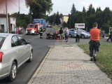 Rybnik: Groźny wypadek w Chwałowicach. Ranny motorowerzysta [ZDJĘCIA]