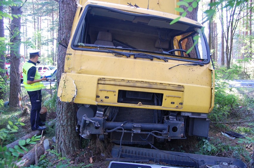 Wypadek ciężarówki pod Lipnicą