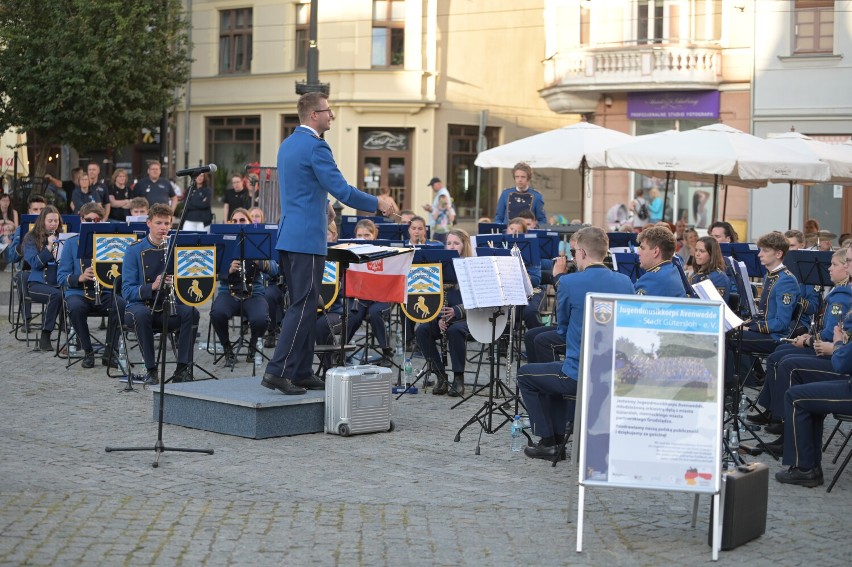 Orkiestra Dęta z Gütersloh grała na Rynku w Grudziądzu