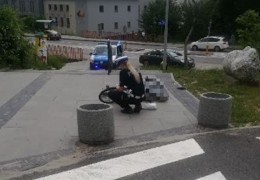 Tragedia na deptaku w Starachowicach. Nie żyje 74-letni rowerzysta