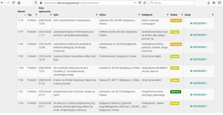 Widzisz problem w mieście? Zgłoś go za pomocą aplikacji mobilnej "Dbamy o Bydgoszcz"