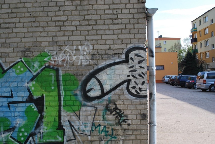 Graffiti przy ul. Niepodległości