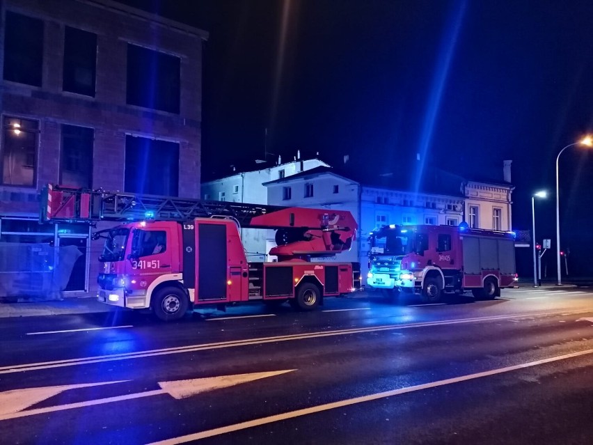 Pożar budynku przy ulicy Harcerskiej w Kaliszu