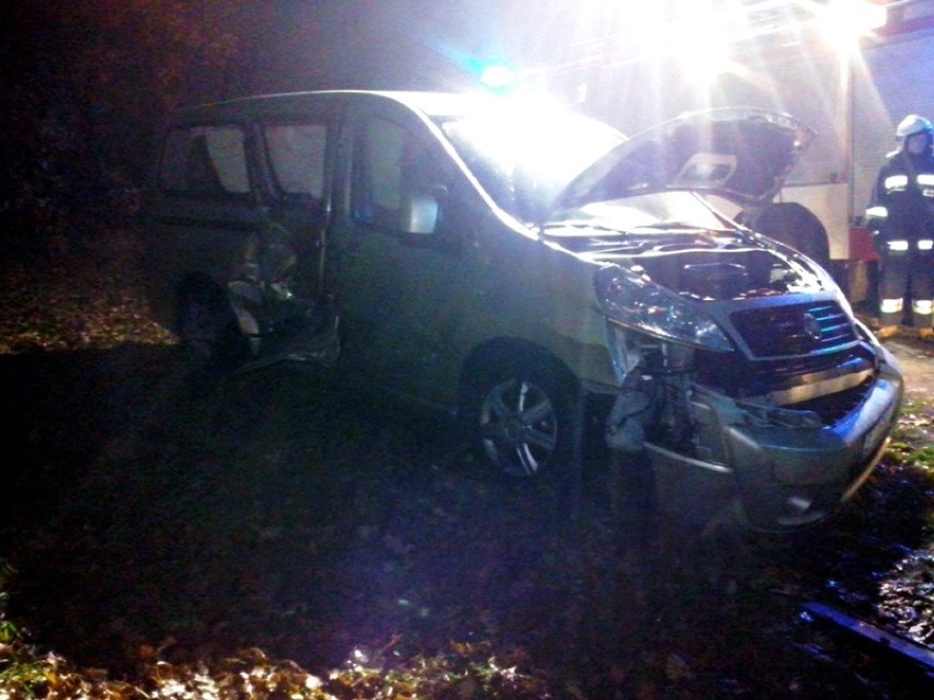 Wypadek w Bałdowie: zderzyły się dwa samochody