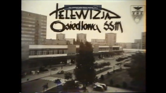 Sieradz w roku 1990. Audycja Telewizji Osiedlowej